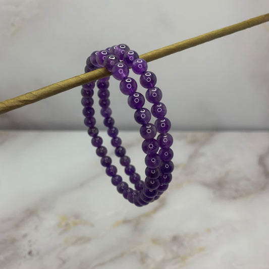 Amethyst bracelet | 6mm