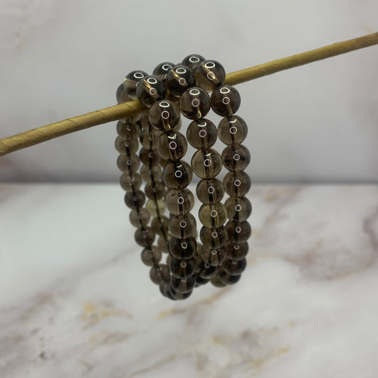 Smoky quartz bracelet | 8mm