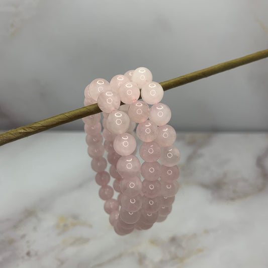 Rose quartz bracelet 6mm