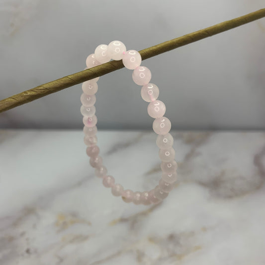 Rose quartz bracelet | 6mm