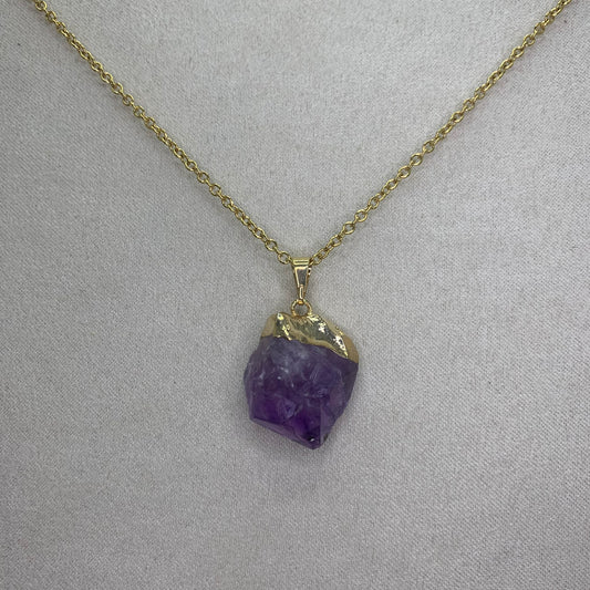 Necklace pendant - amethyst