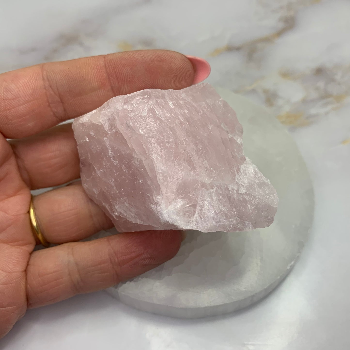 Quartz rose brut