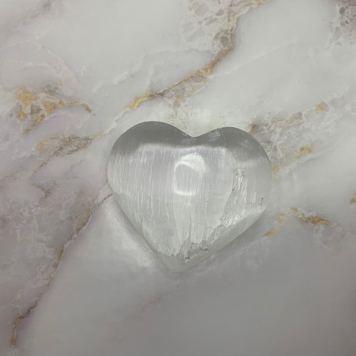 Selenite heart | 8cm - 0,12kg