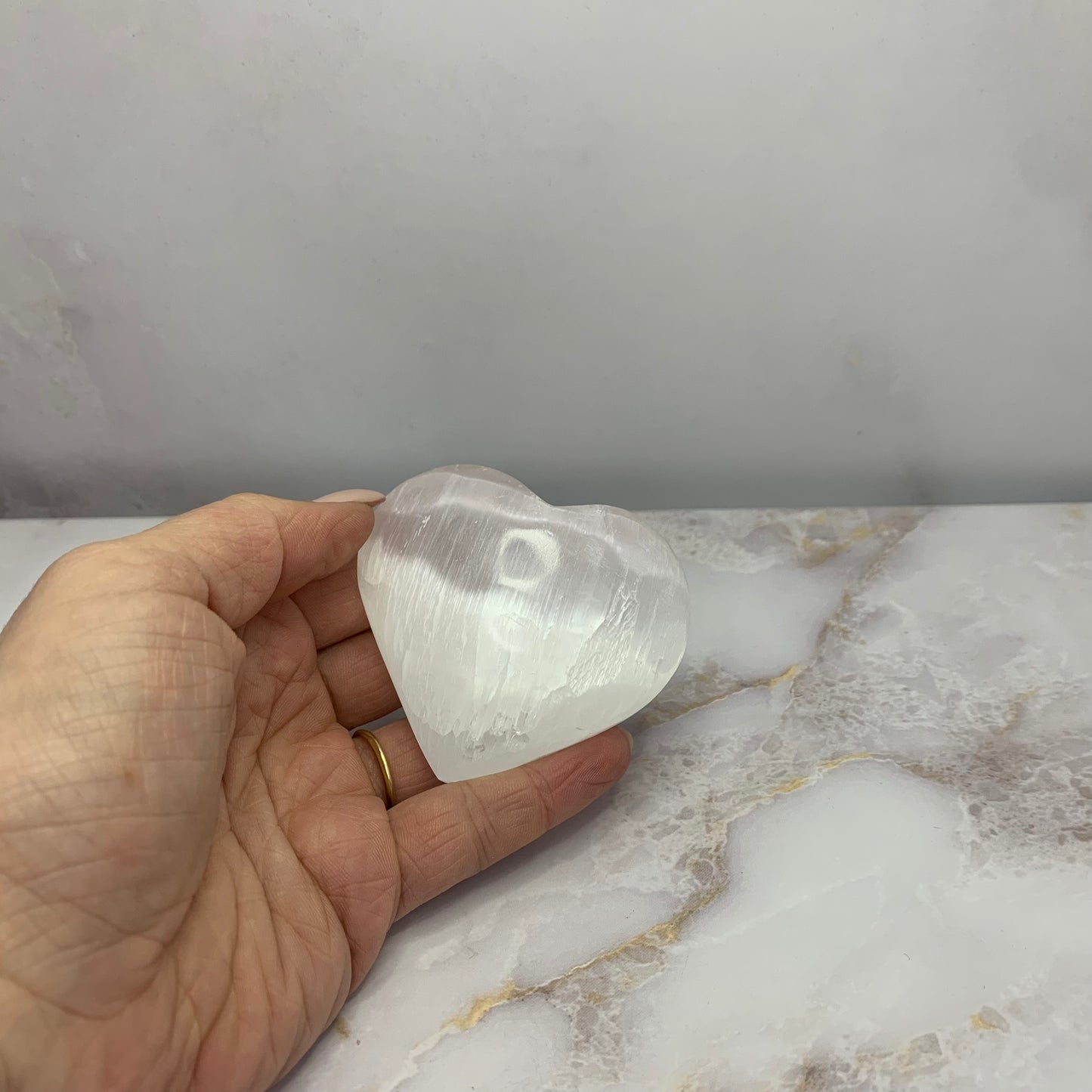 Selenite heart | 8cm - 0,12kg